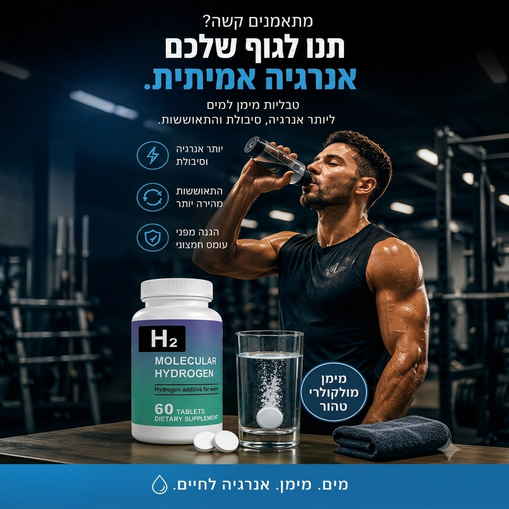 H2 טבליות מימן למים