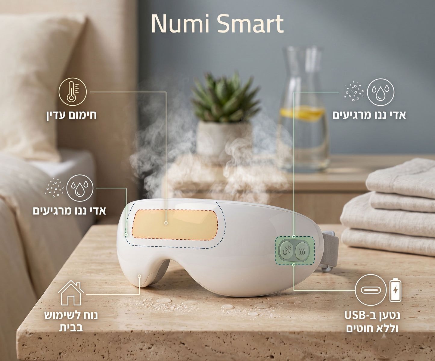 Smart Numi - מסיכה לעיניים יבשות
